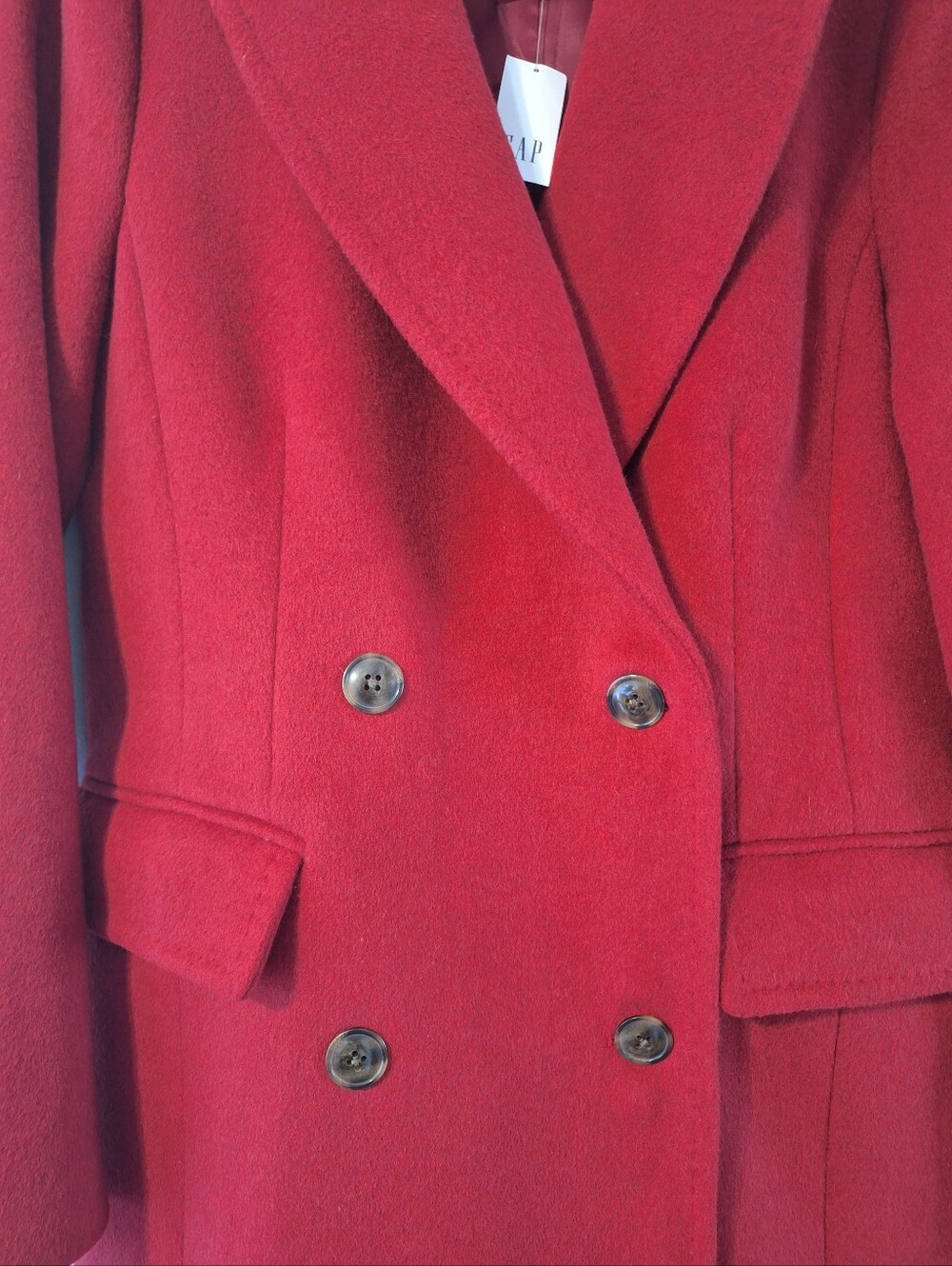 GAP Chesterfield Coat - Sled Red - S - Picture 8 of 16